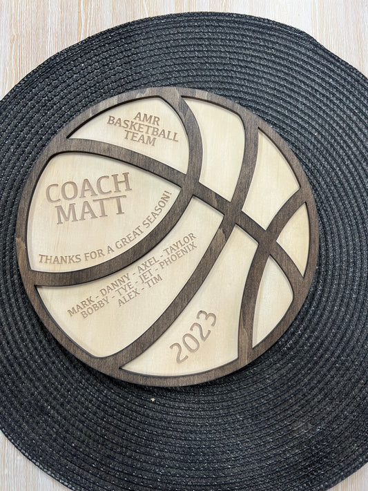 Coaches plaque