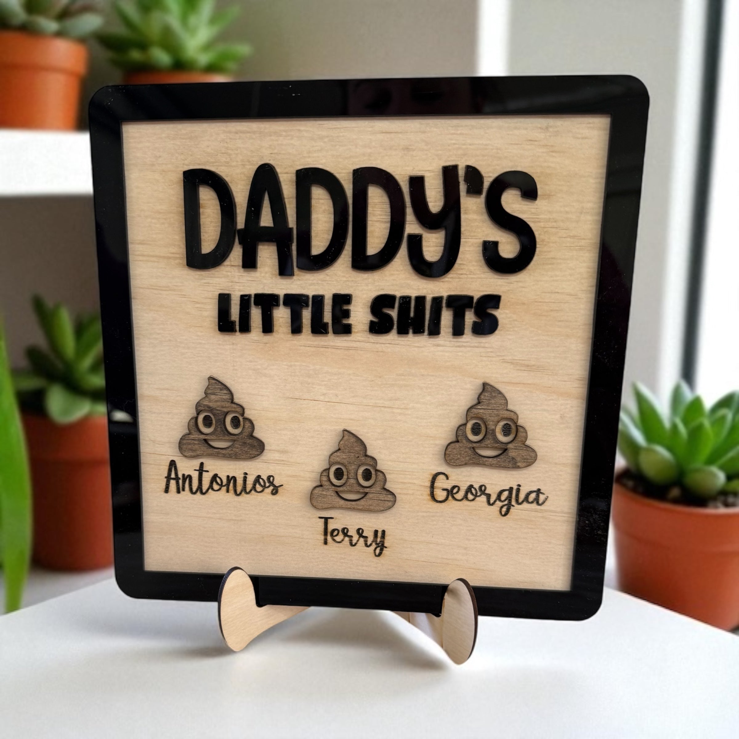 Little shi*s plaque
