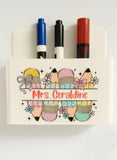 Teachers magnetic whiteboard marker holder