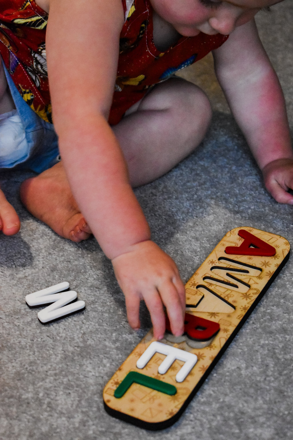 Christmas themed name puzzle