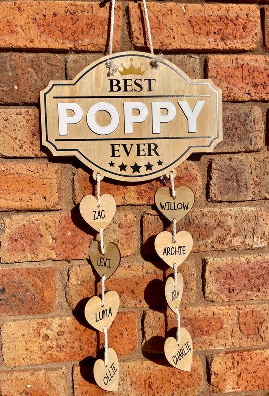 Best Ever - personalised family name plaque