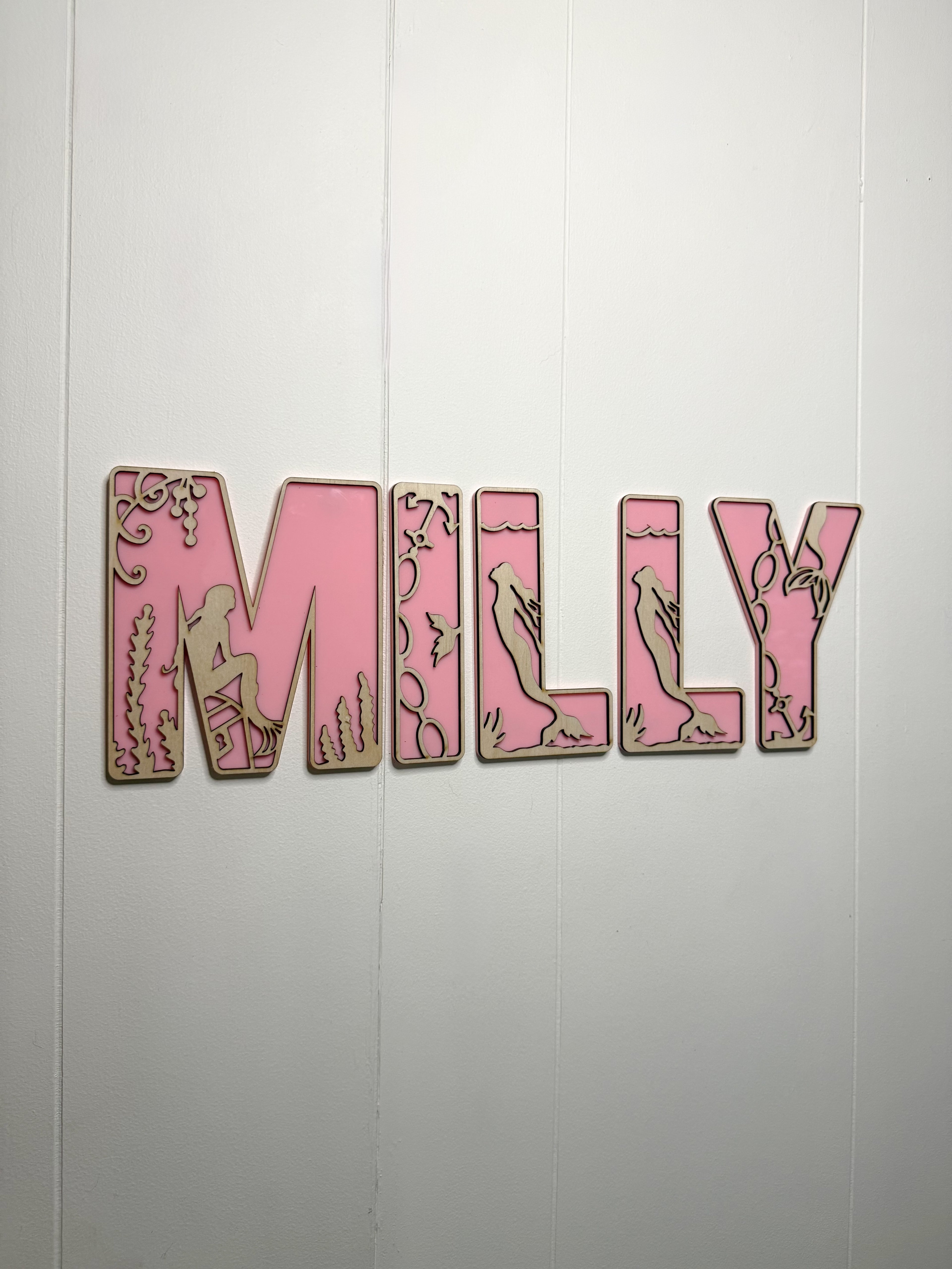 Mermaid - Themed letters