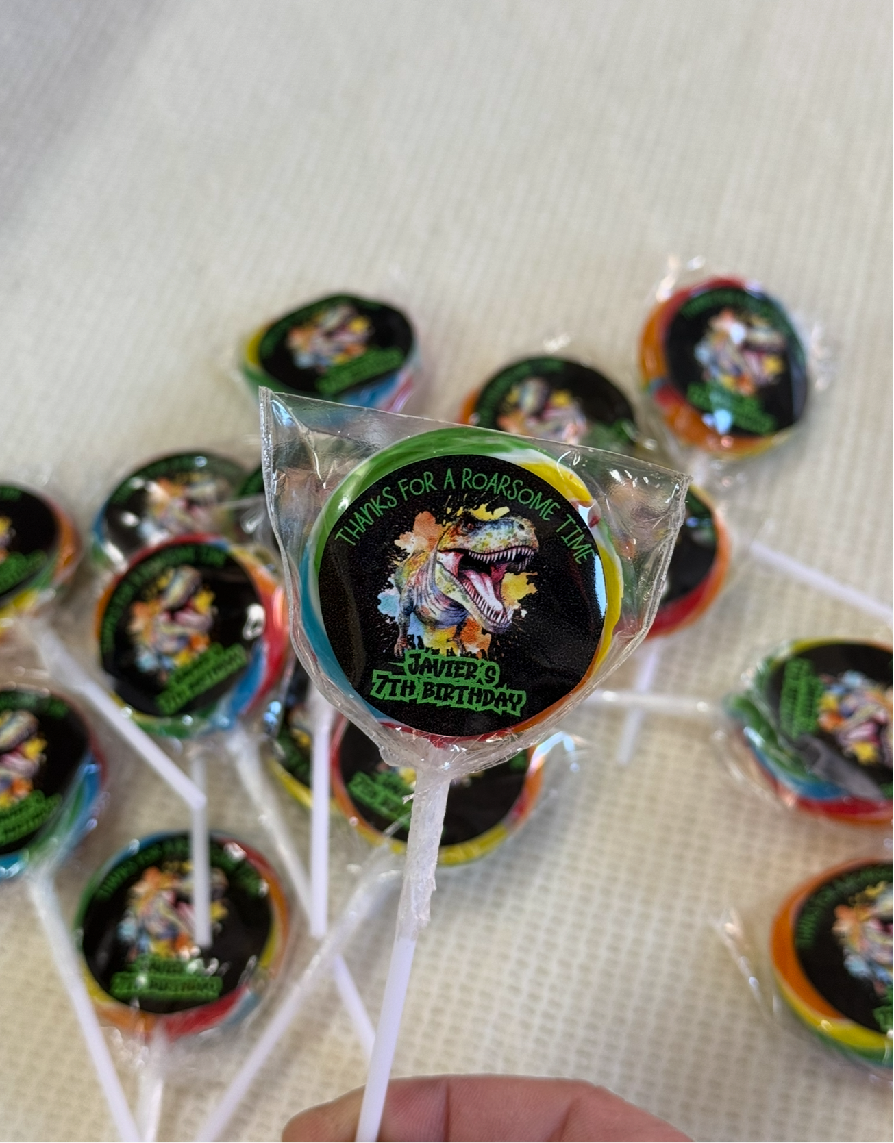 Personalised lollipops