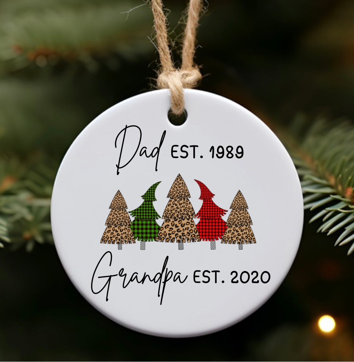 Grandparent gift - ceramic ornament