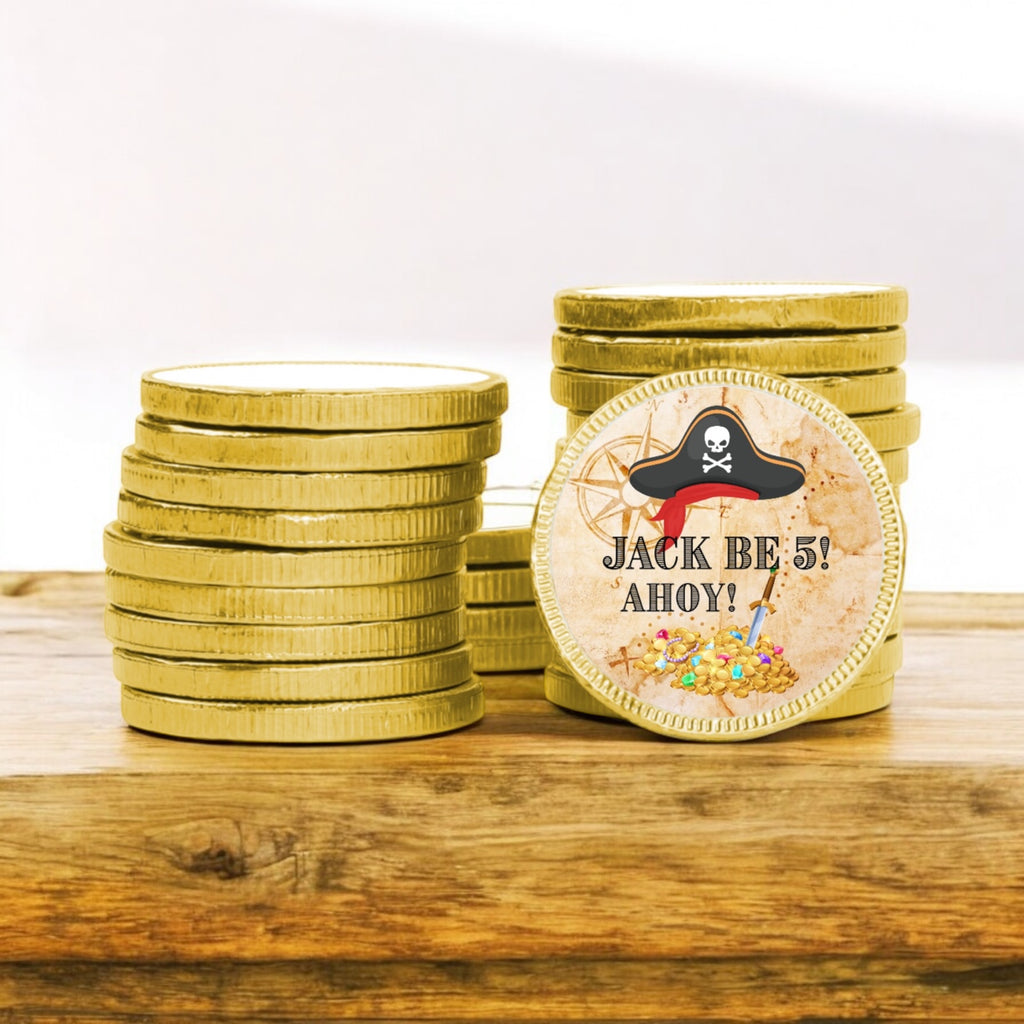 Personalised birthday chocolate coins