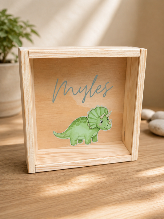 Personalised Wooden Money Box