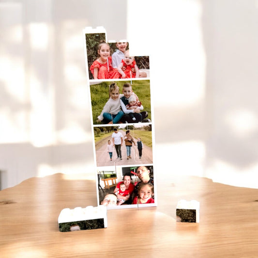 Photo strip building bricks
