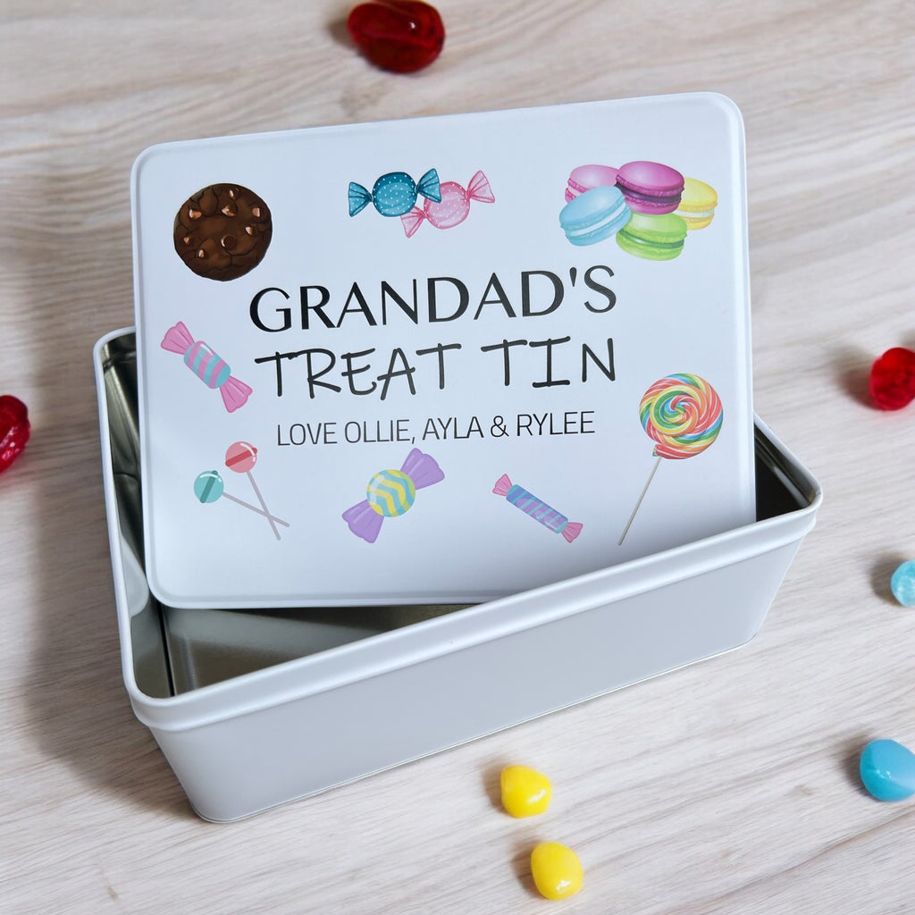 Personalised treats tin