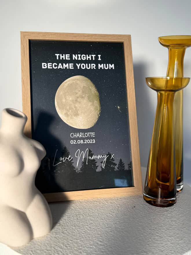 Personalised Moon Phase print