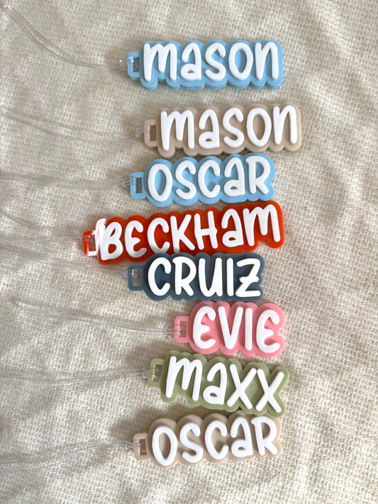 Personalised name bag tag