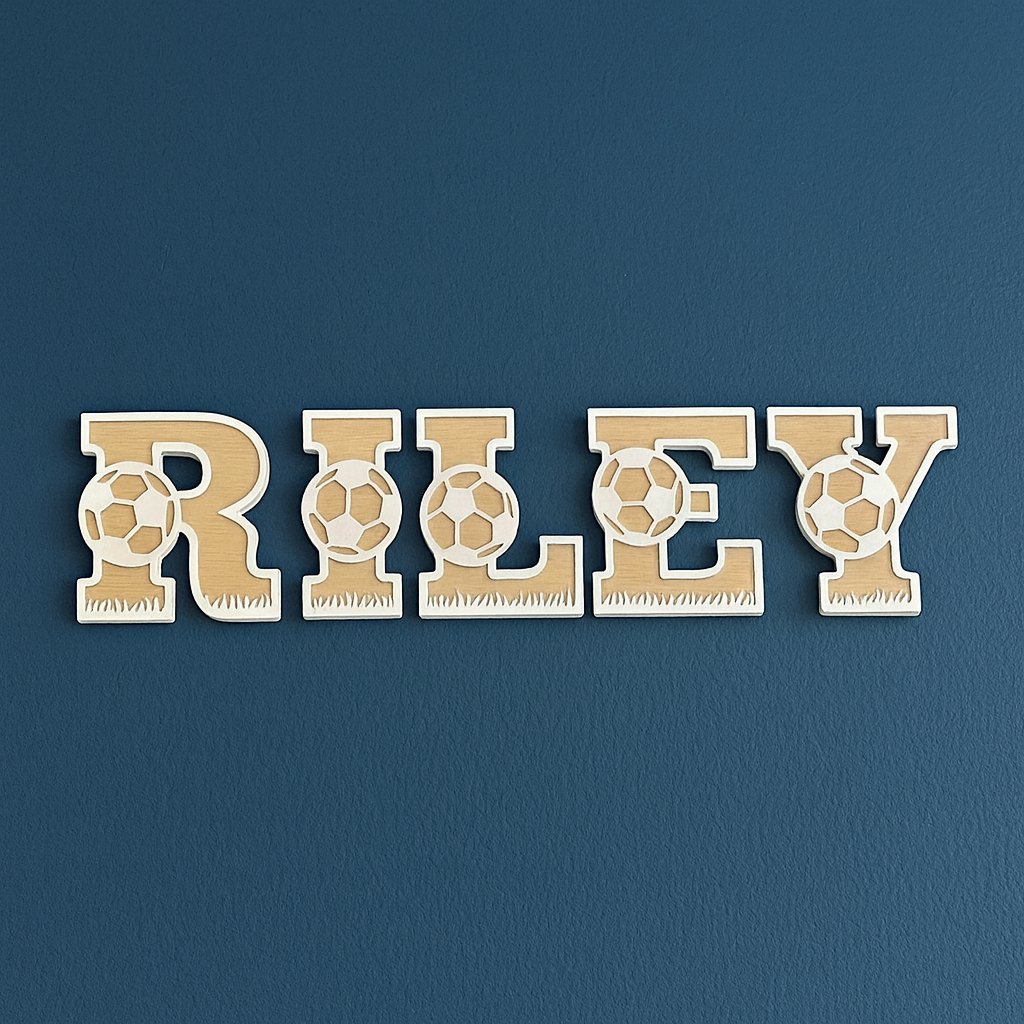 Soccer - Themed letters