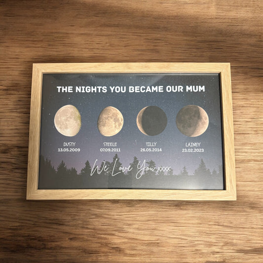 Personalised Moon Phase print