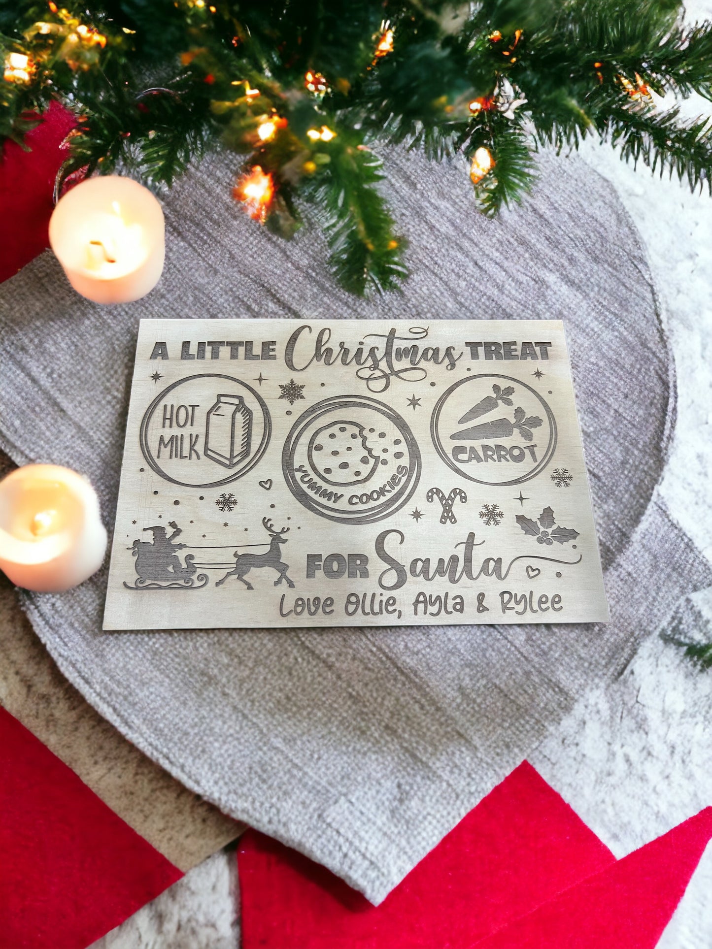 Santa treat trays