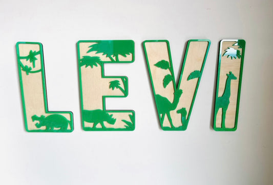 Safari - Themed letters - 4 Little Dreamers