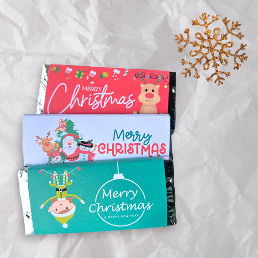 Christmas chocolate bars