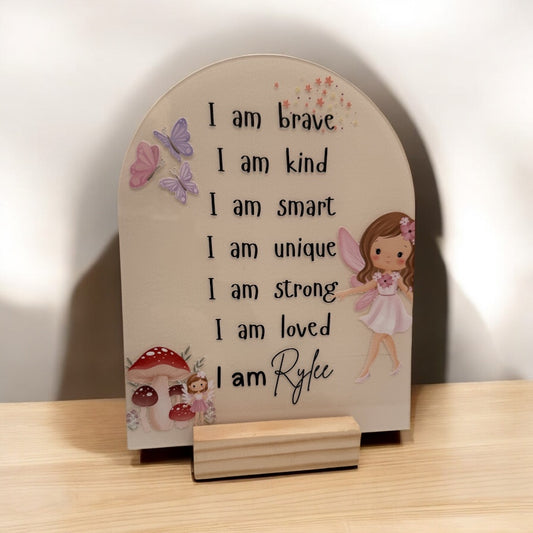 UV printed affirmation plaques