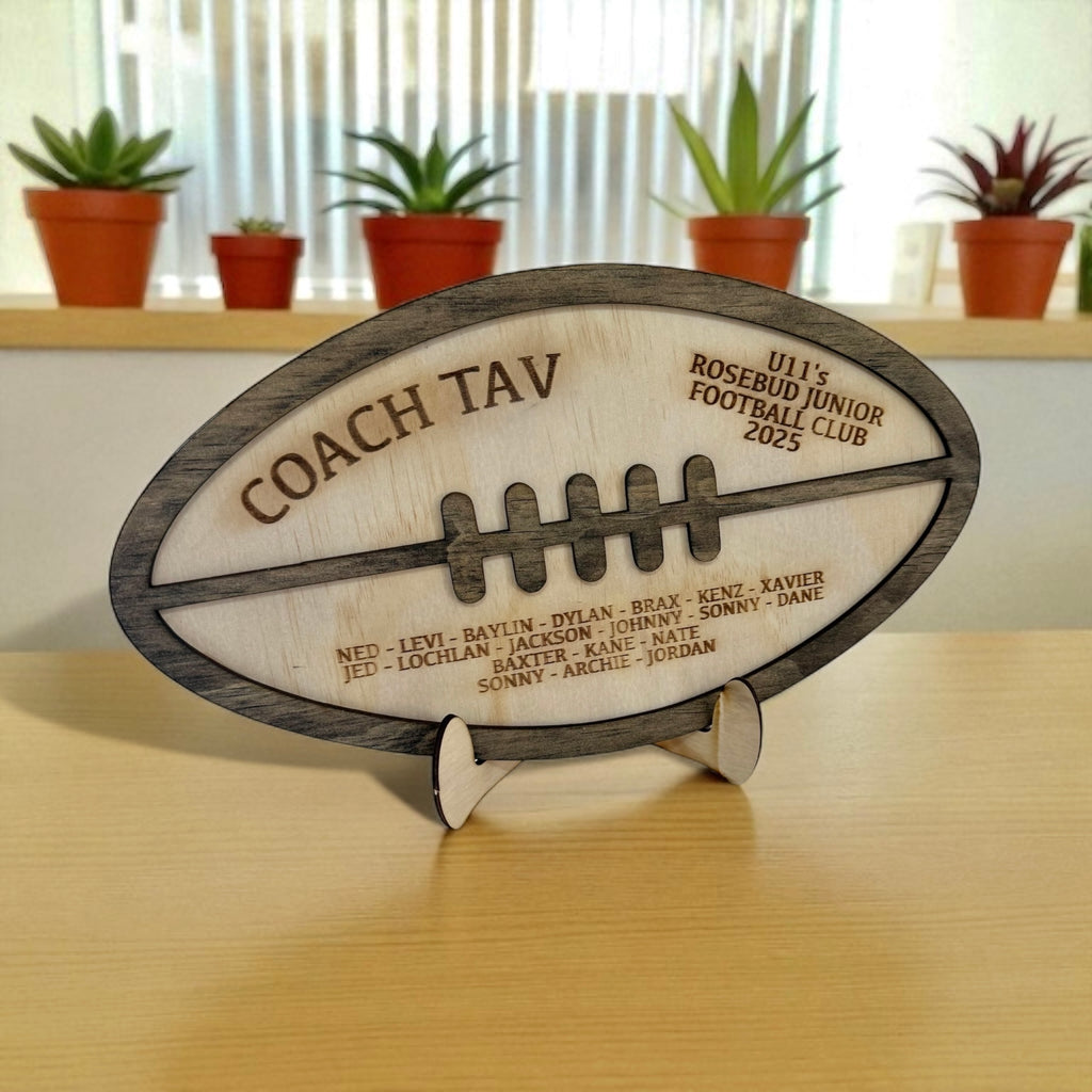 Coaches plaque