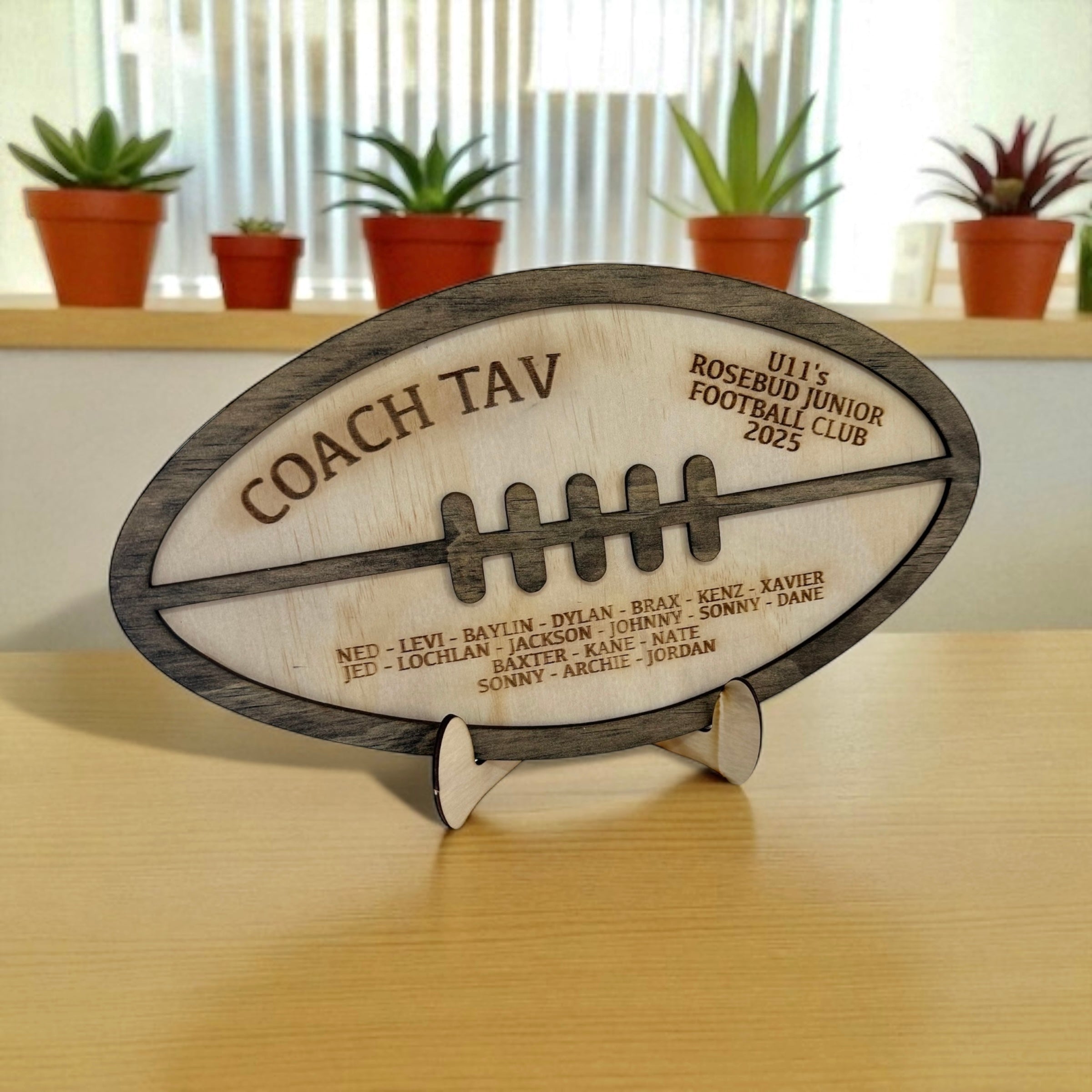 Coaches plaque