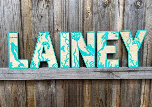Mermaid - Themed letters - 4 Little Dreamers
