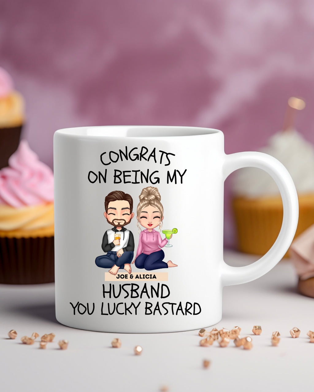Congrats on being my husband - mug - 4 Little Dreamers