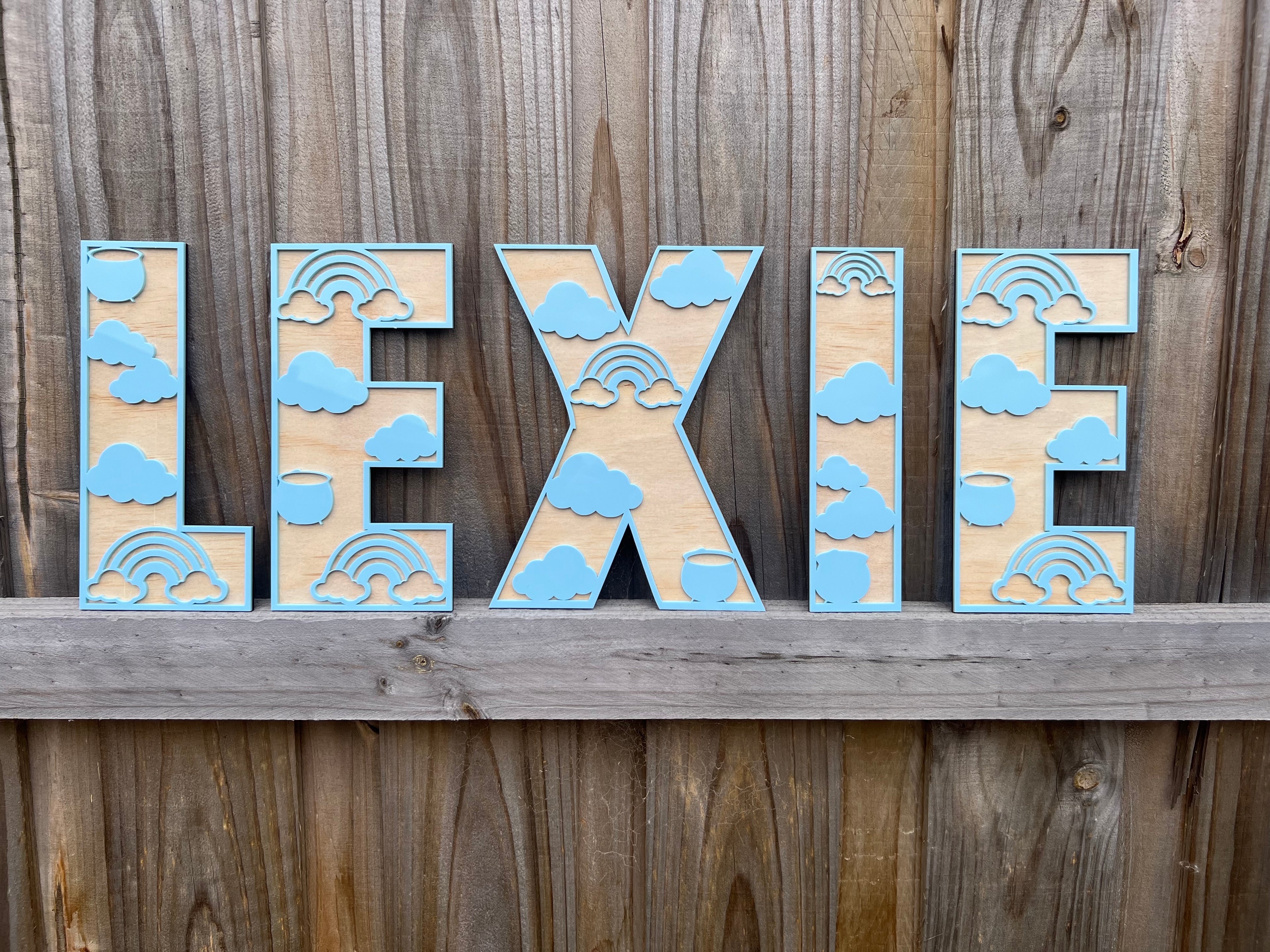 Rainbow - Themed letters - 4 Little Dreamers