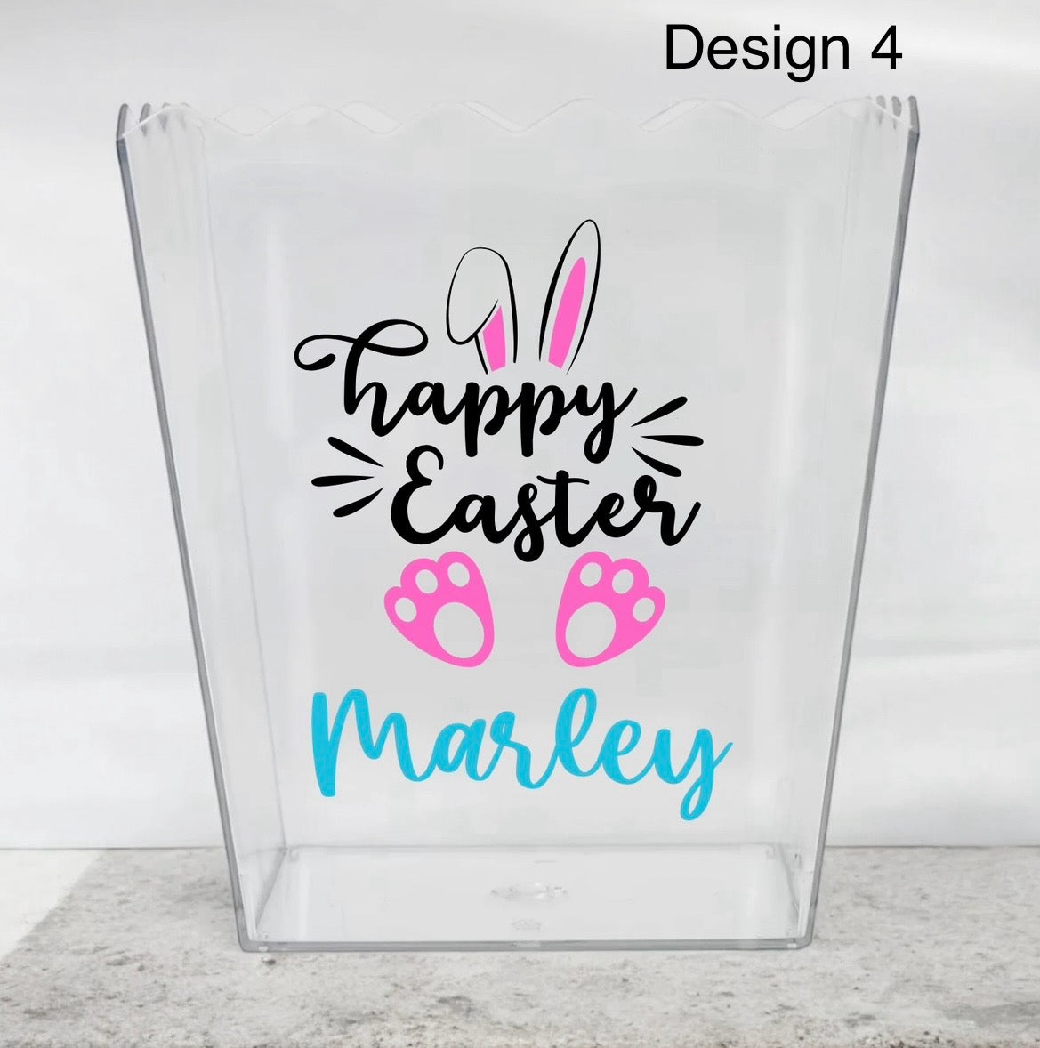 Easter treats scalloped bucket