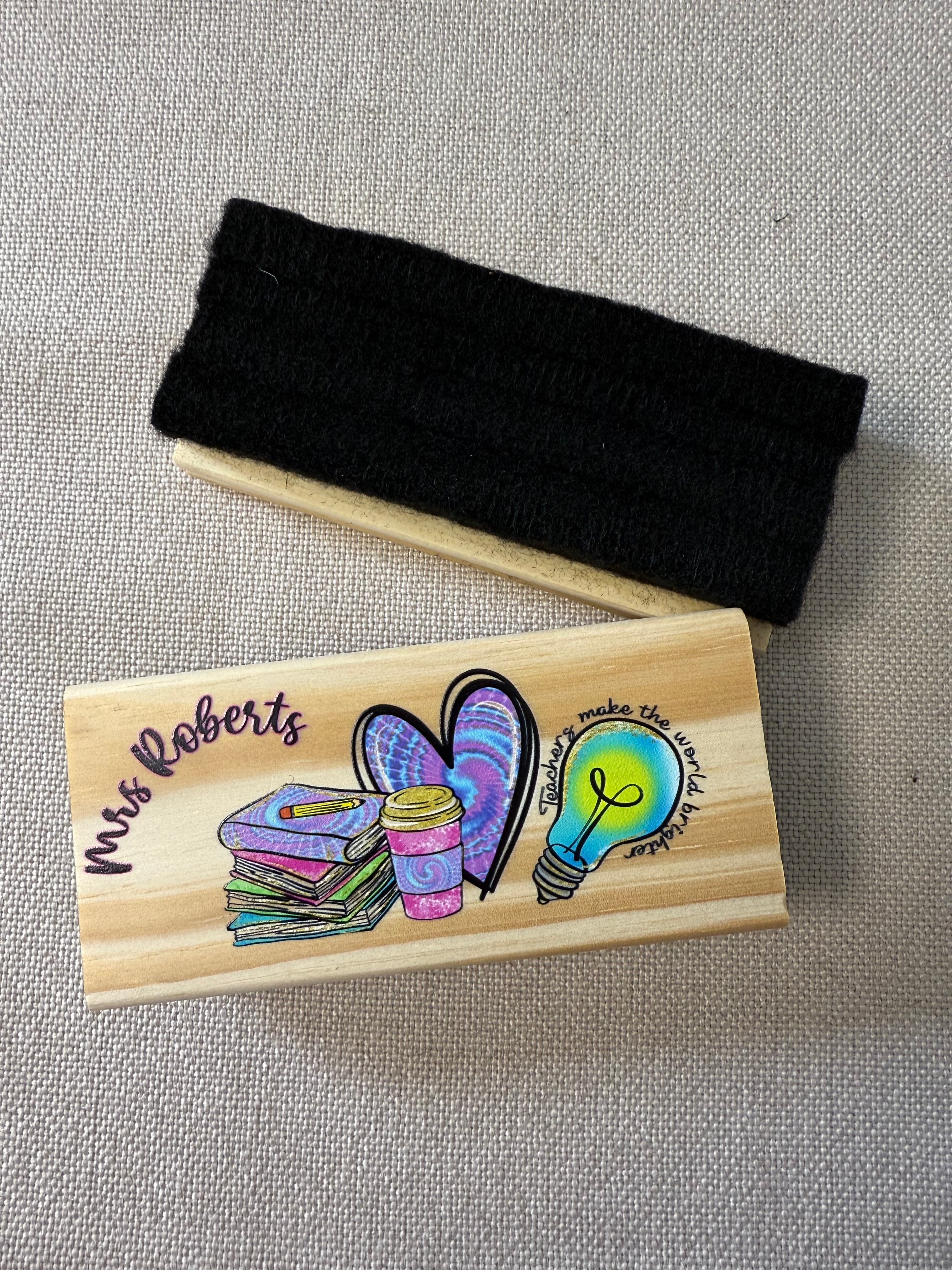 Personalised teachers whiteboard eraser