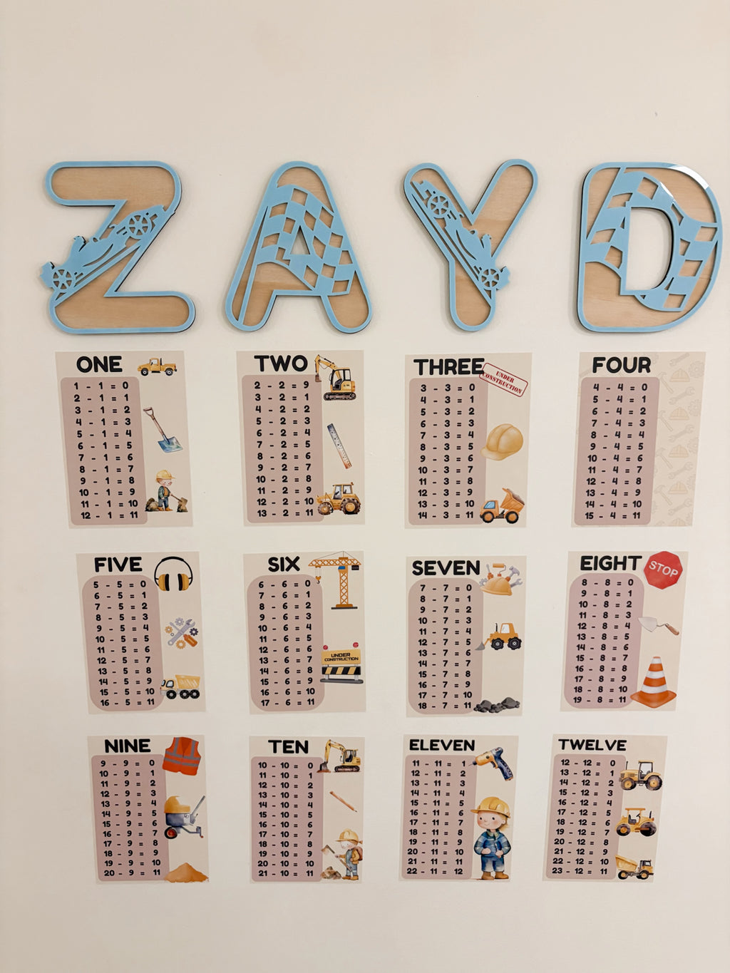 Car - Themed letters