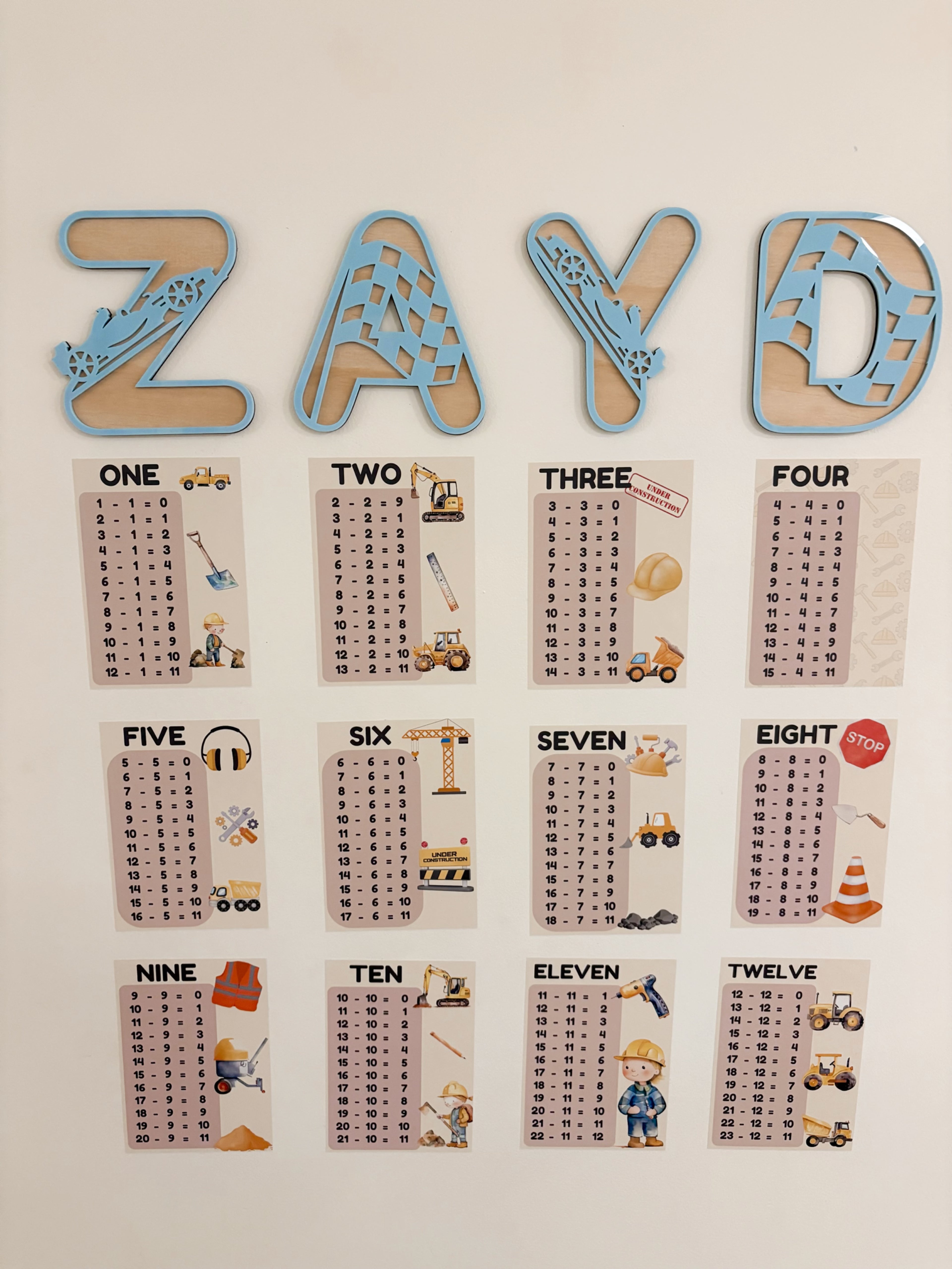 Car - Themed letters