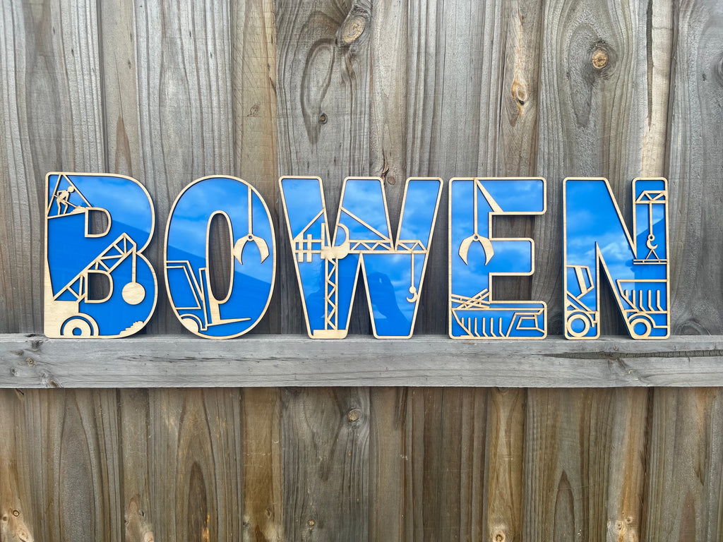 Construction - Themed letters - 4 Little Dreamers