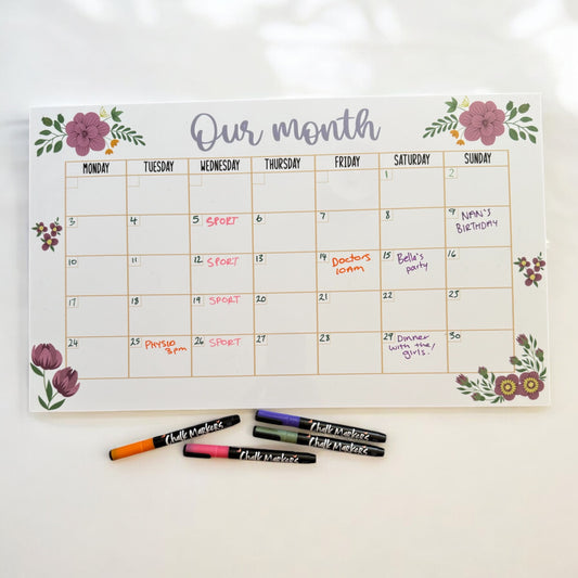 Our month - wall planner