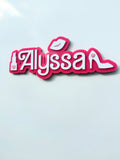 Hot Pink Glam - Personalised Name Plaque