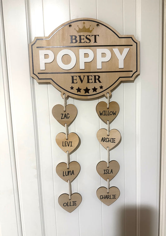 Best Ever - personalised family name plaque