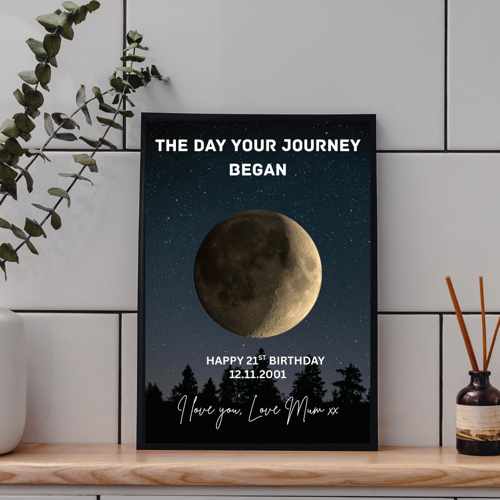 Personalised Moon Phase print