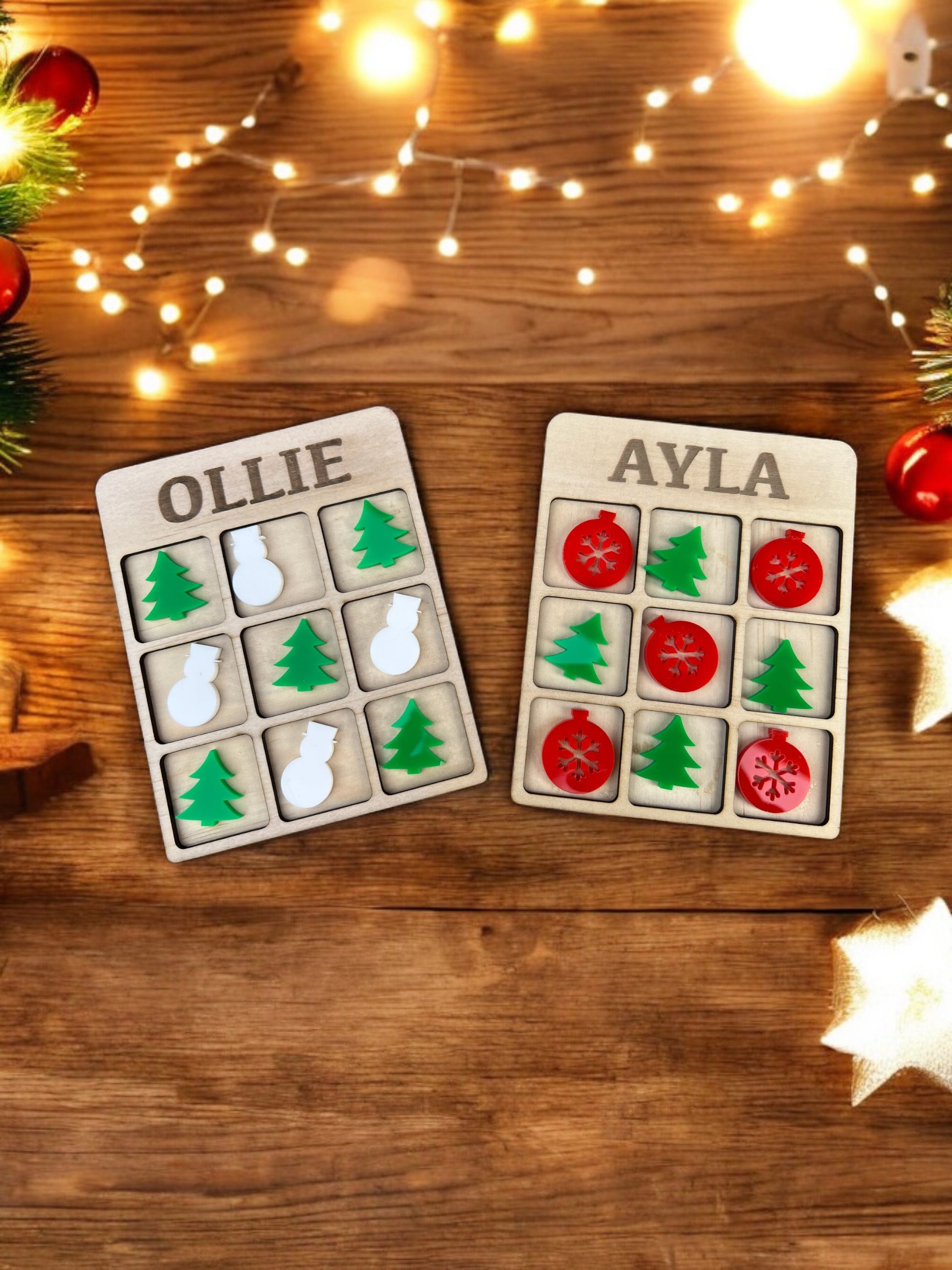 Christmas tic tac toe - 4 Little Dreamers