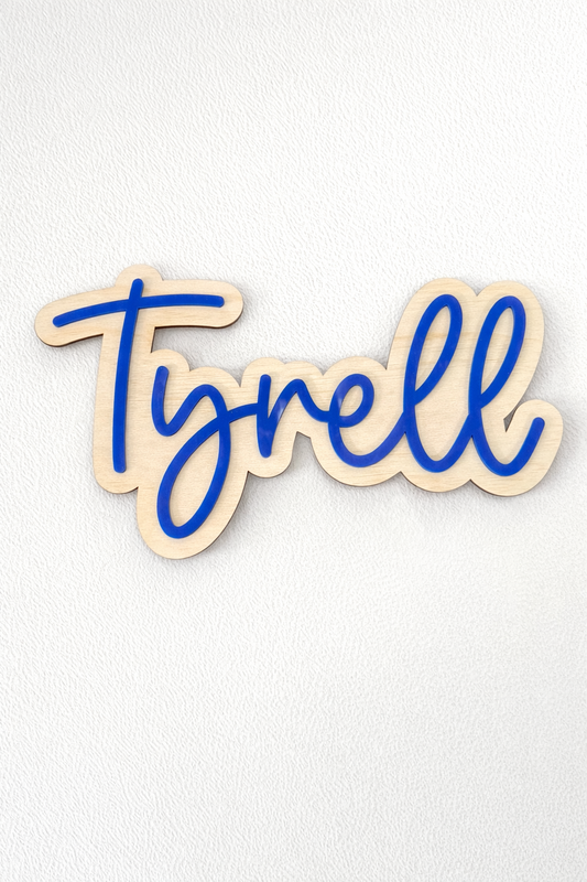 Name plaque | Timber & acrylic