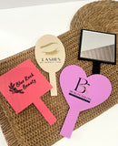 Custom logo handheld mirror - 4 Little Dreamers
