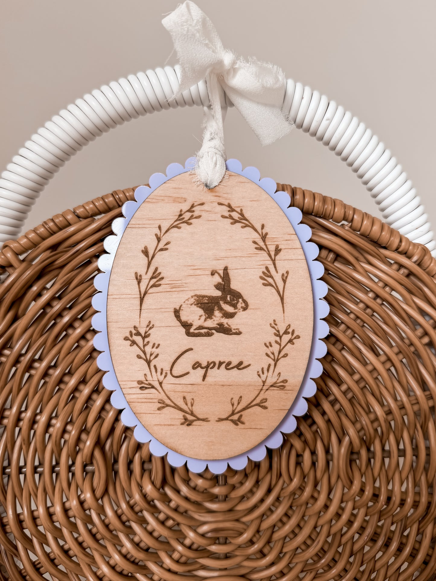 Scalloped Easter tags