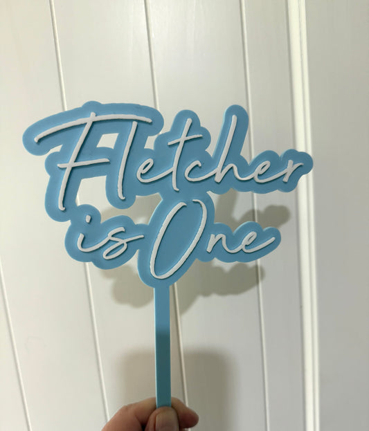 Cake topper - any age and colour