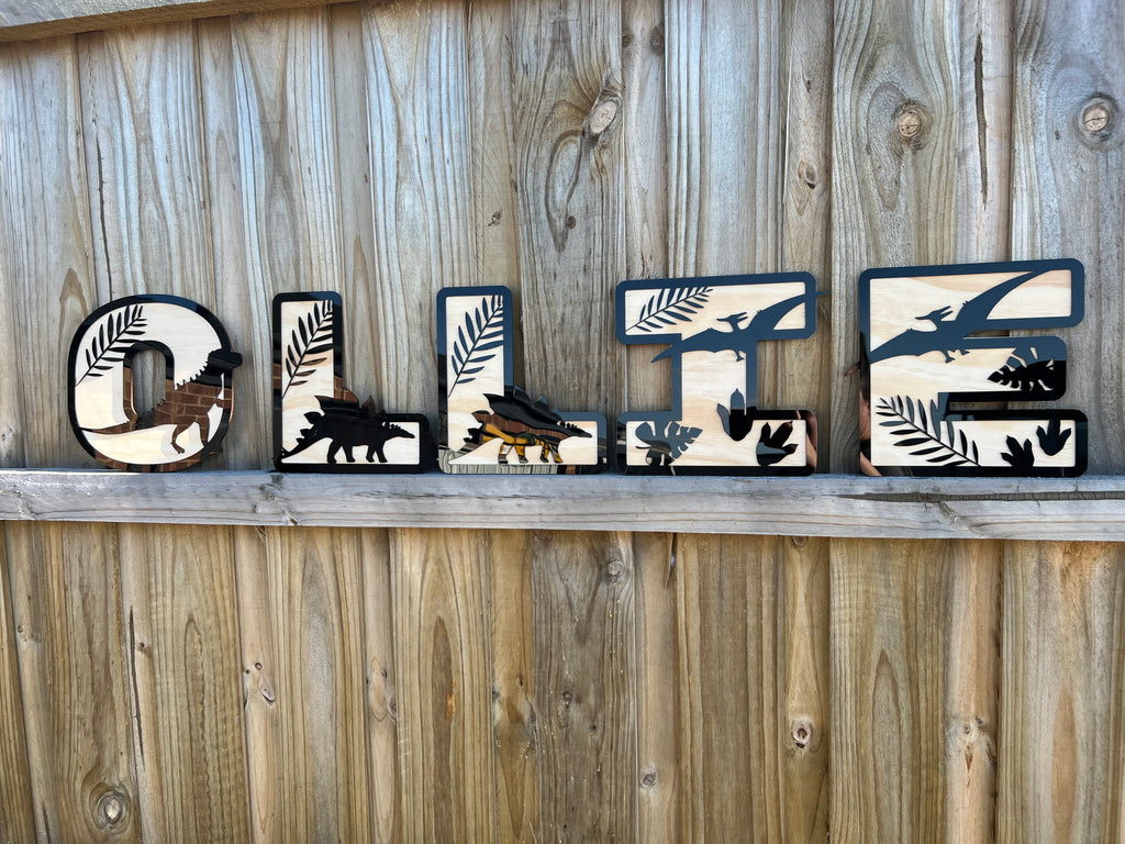 Dinosaur - Themed letters - 4 Little Dreamers