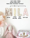 Wildflower - Themed letters