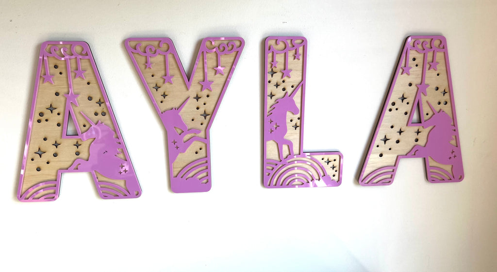 Unicorn - Themed letters - 4 Little Dreamers