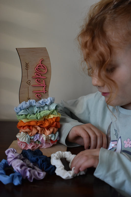 Personalised scrunchie holder