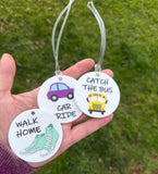 After school bag tags