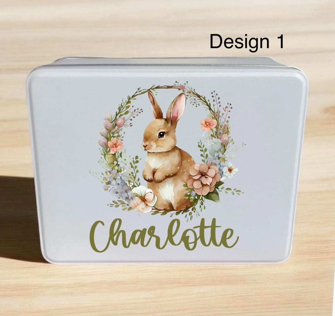 Personalised Easter tin box