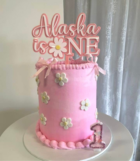 Daisy - ONE Cake Topper