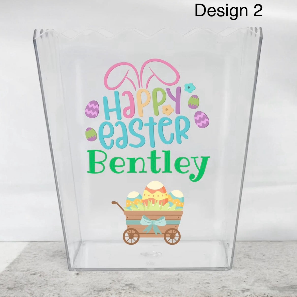 Easter treats scalloped bucket