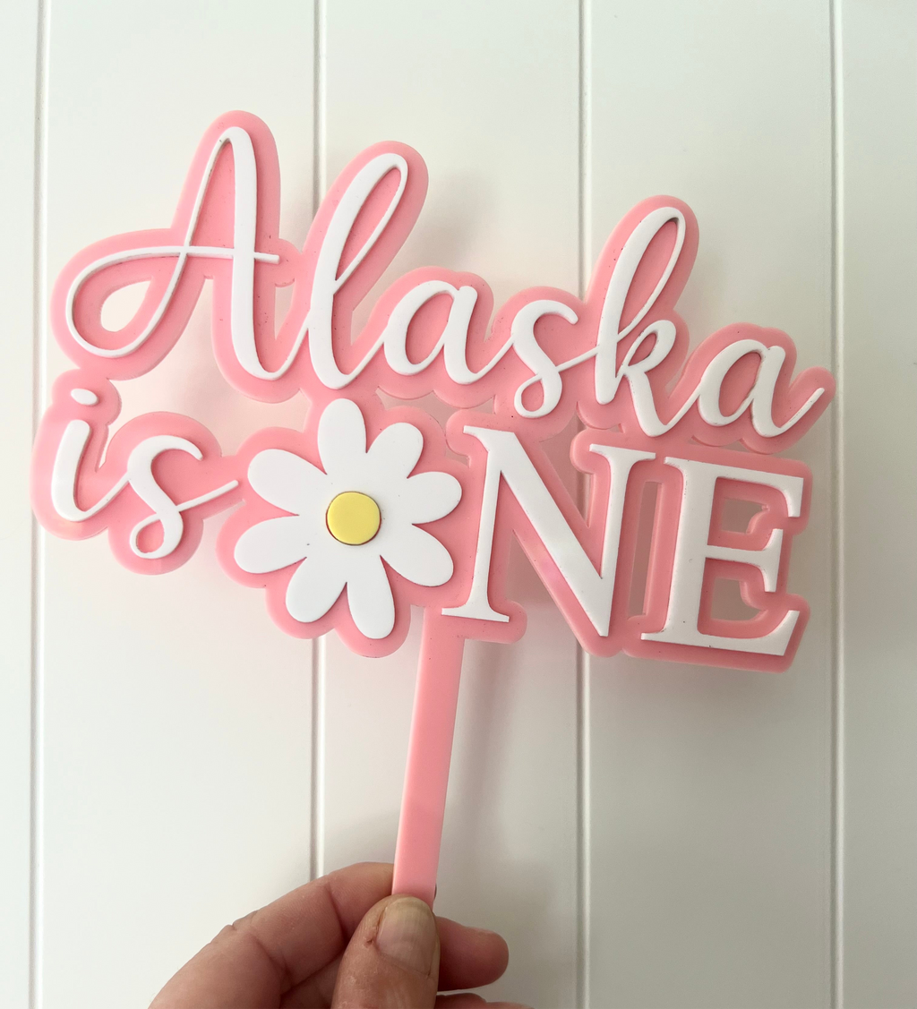 Daisy - ONE Cake Topper