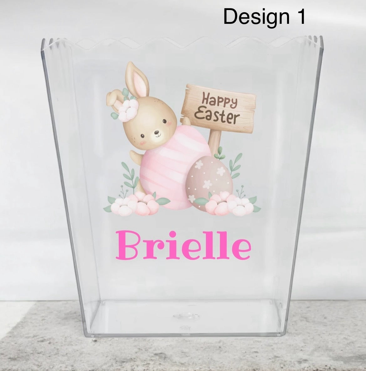 Easter treats scalloped bucket