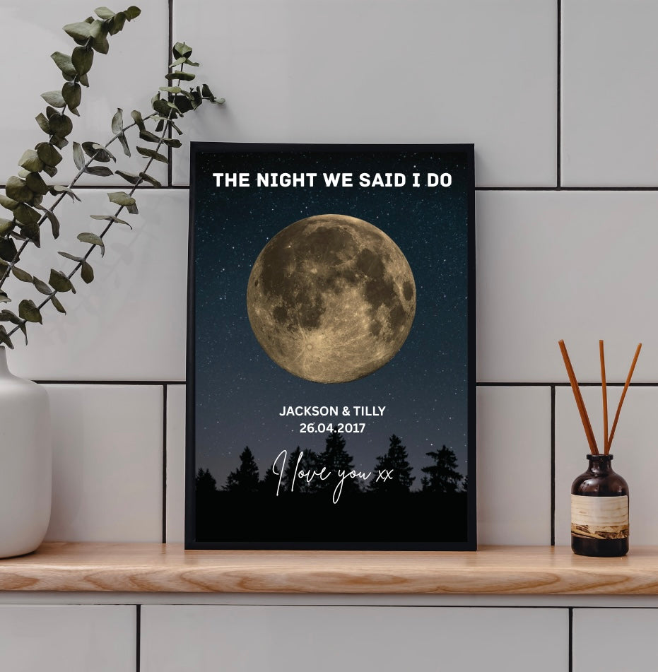 Personalised Moon Phase print